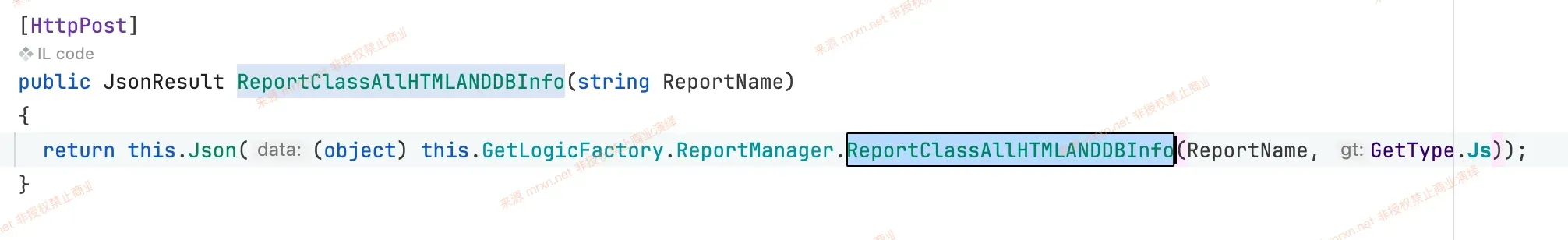 友加畅捷管理系统标准版 ReportClassAllHTMLANDDBInfo接口SQL注入漏洞