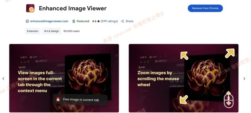 【威胁情报】chrome 插件 Enhanced Image Viewer 被 Chrome 标记"包含恶意软件"的图片查看器扩展，实为 ChatGPT 对话窃取器