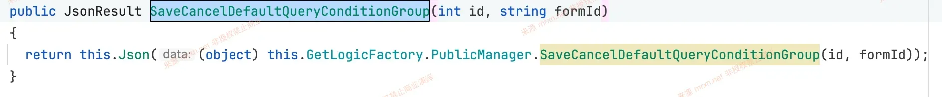 友加畅捷管理系统标准版 SaveCancelDefaultQueryConditionGroup接口SQL注入漏洞